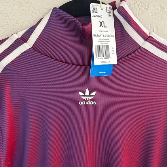 Adidas Women's Long Sleeve Dress in Rich Purple - Picture 2 of 4